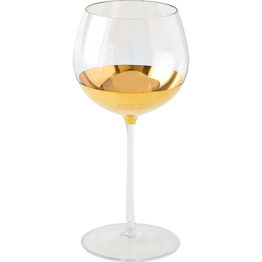 Metallic Orb Wine Glass by Global Views. Made from art glass in a unique style.