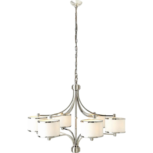 Sids Chandelier by Global Views in nickel and brass. Made from unique in a unique style.