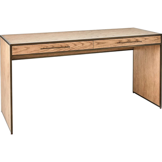 Mack Desk by Global Views in antique brass. Made from unique in a unique style.