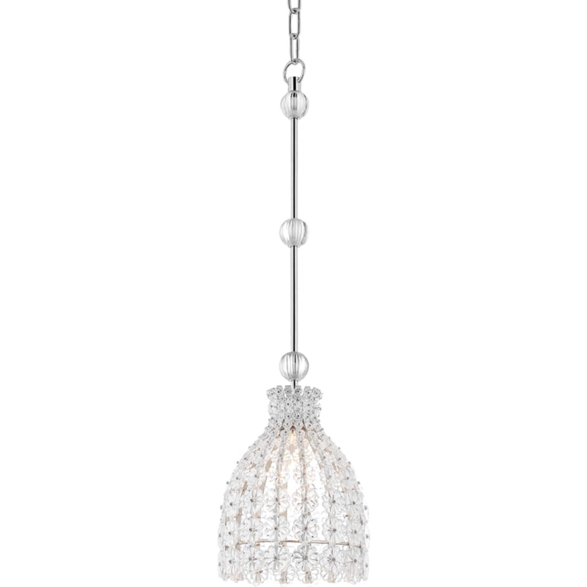 Floral Park Pendant by Hudson Valley in aged brass. Made from brass in a cottage & farmhouse style.