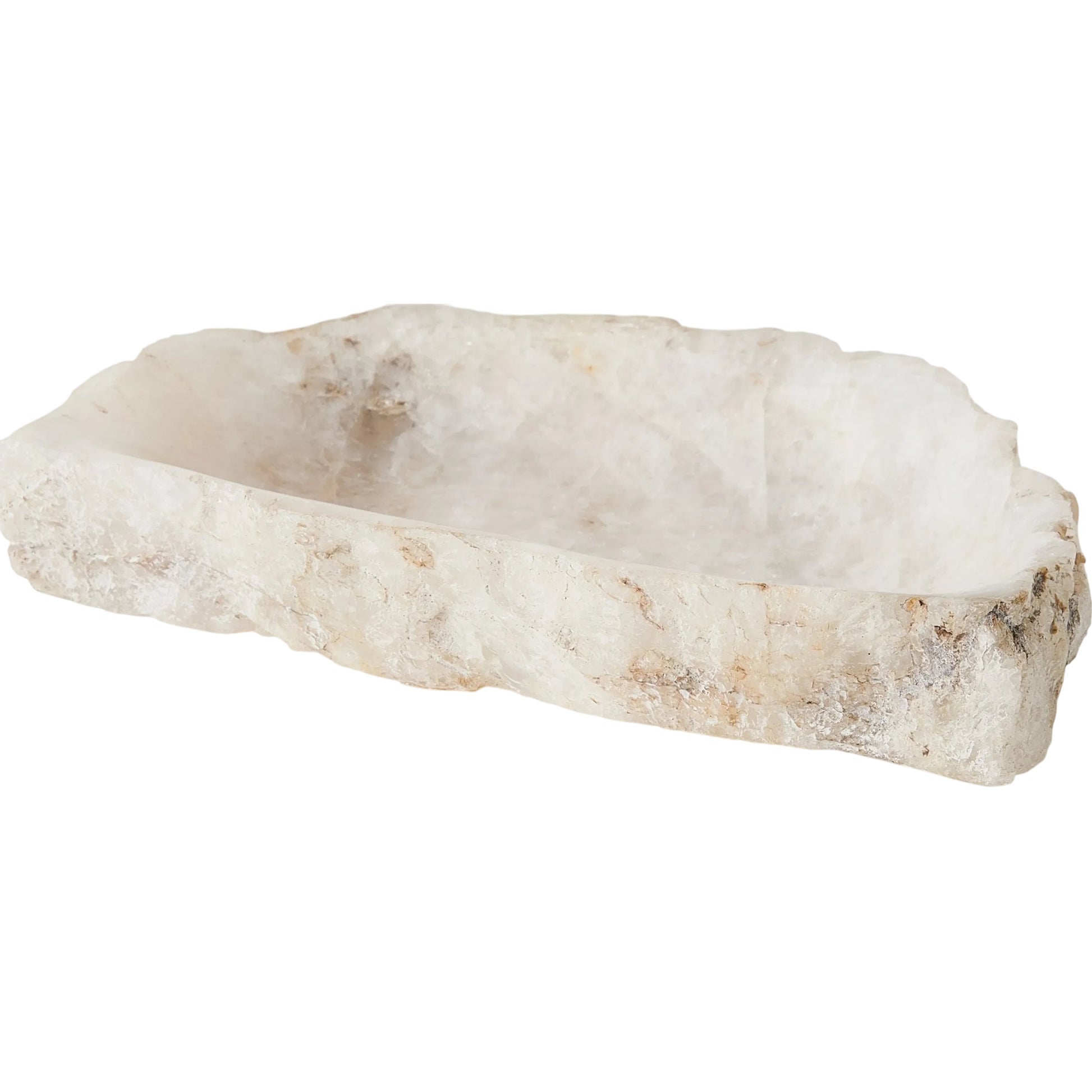 Quartz Tray by Global Views in natural. Made from stone in a unique style.