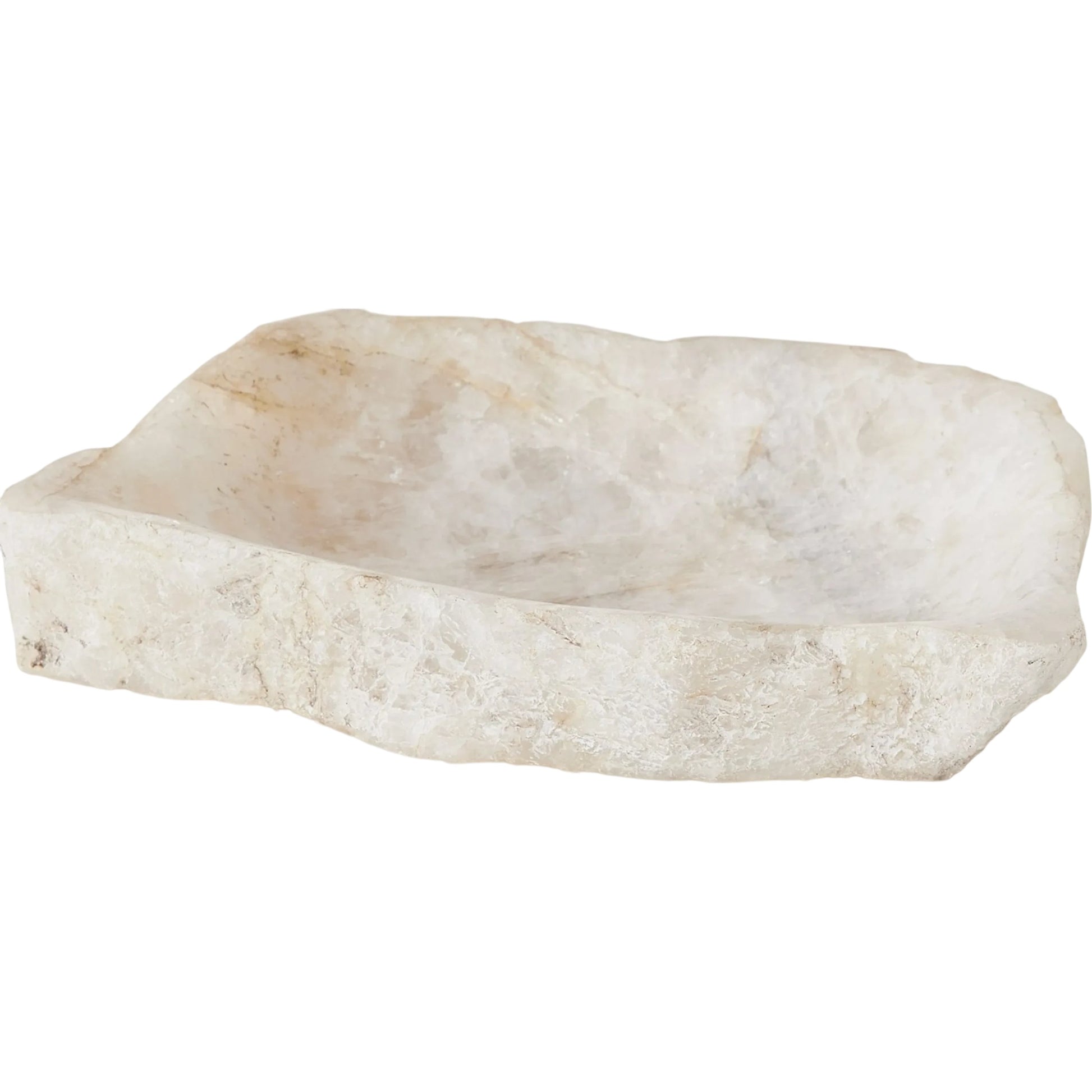 Quartz Tray by Global Views in natural. Made from stone in a unique style.