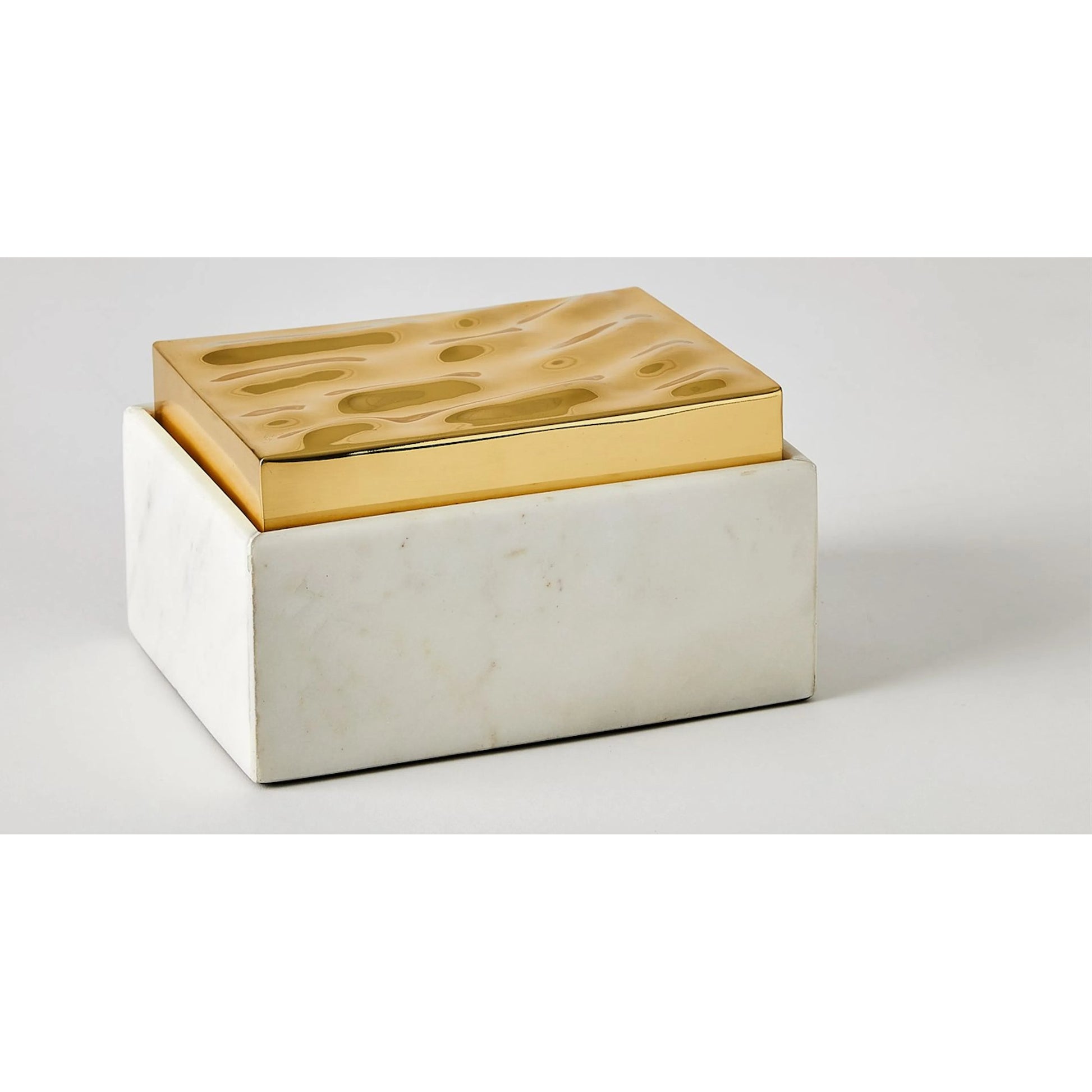 Shimmer Box by Global Views in marble. Made from unique in a unique style.