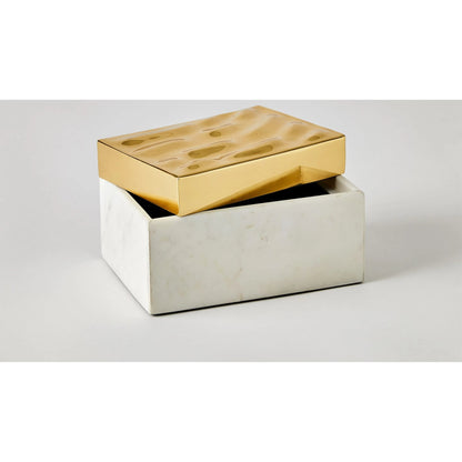 Shimmer Box by Global Views in marble. Made from unique in a unique style.