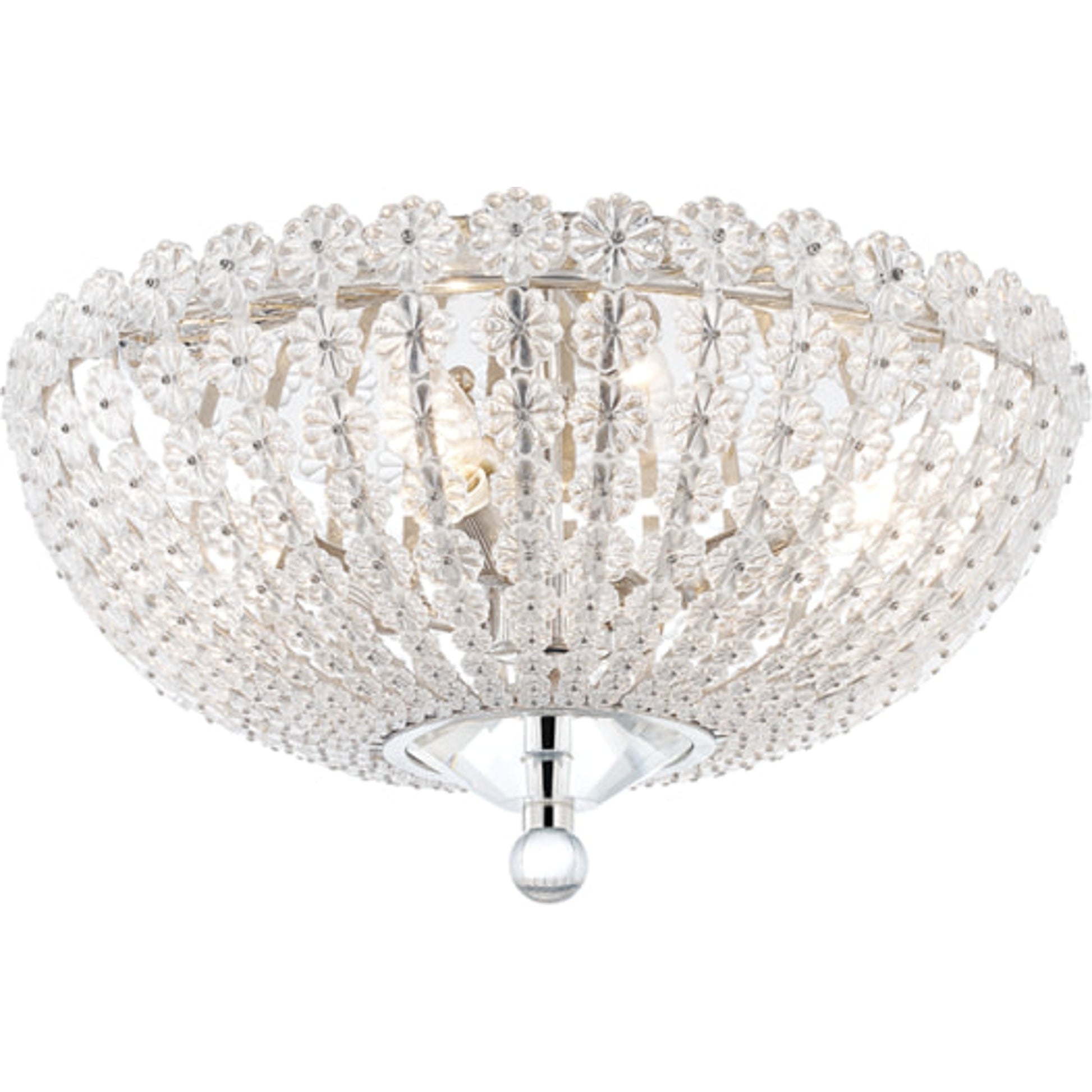 Floral Park Flush Mount by Hudson Valley. Made from brass in a cottage & farmhouse style.