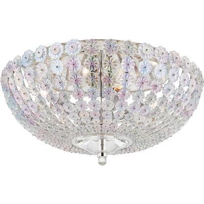 Floral Park Flush Mount by Hudson Valley. Made from brass in a cottage & farmhouse style.