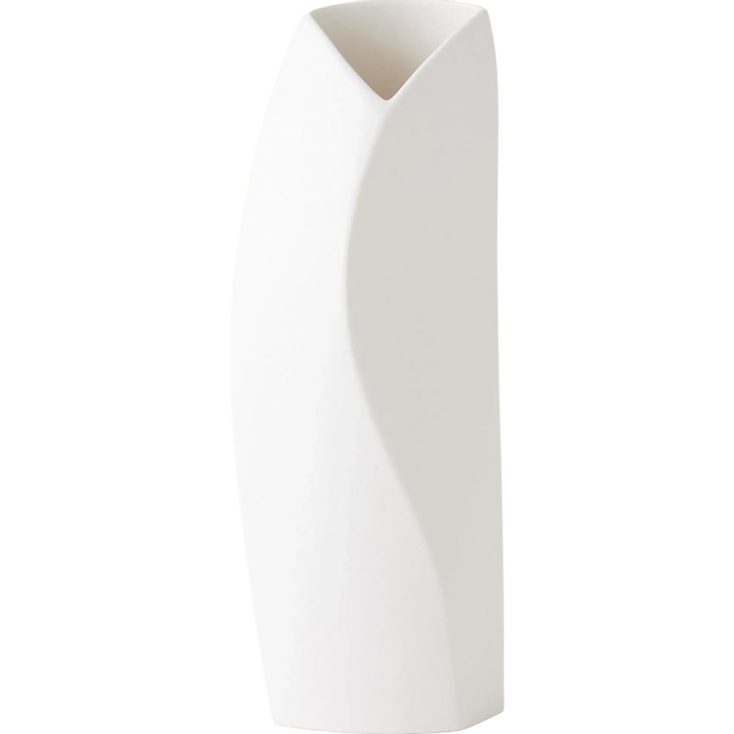 000 SI-2445692 | Primary Silo | Willow Vase by Global Views in white. Made from ceramic in a modern style.