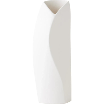 Willow Vase by Global Views in white. Made from ceramic in a modern style.