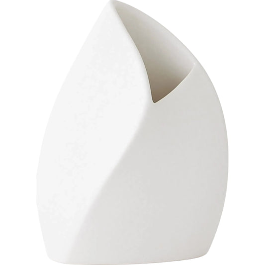 Willow Vase by Global Views in white. Made from ceramic in a unique style.