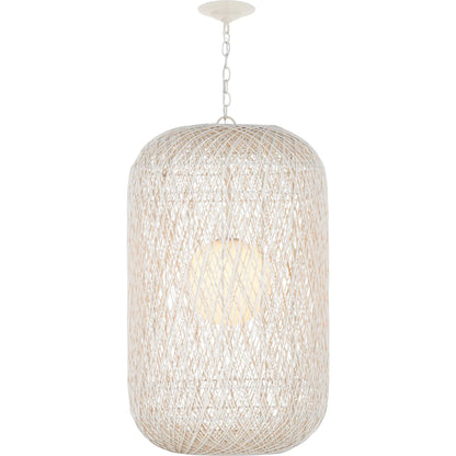 Cocoon Pendant by Currey and Company in cream, vanilla. Made from unique in a modern style.