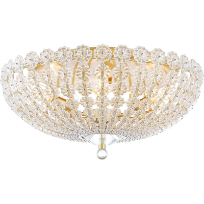 Floral Park Flush Mount by Hudson Valley. Made from brass in a cottage & farmhouse style.