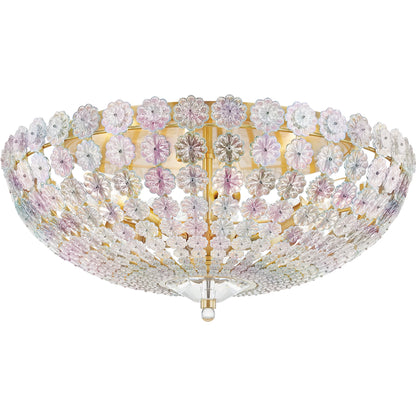 Floral Park Flush Mount by Hudson Valley. Made from brass in a cottage & farmhouse style.