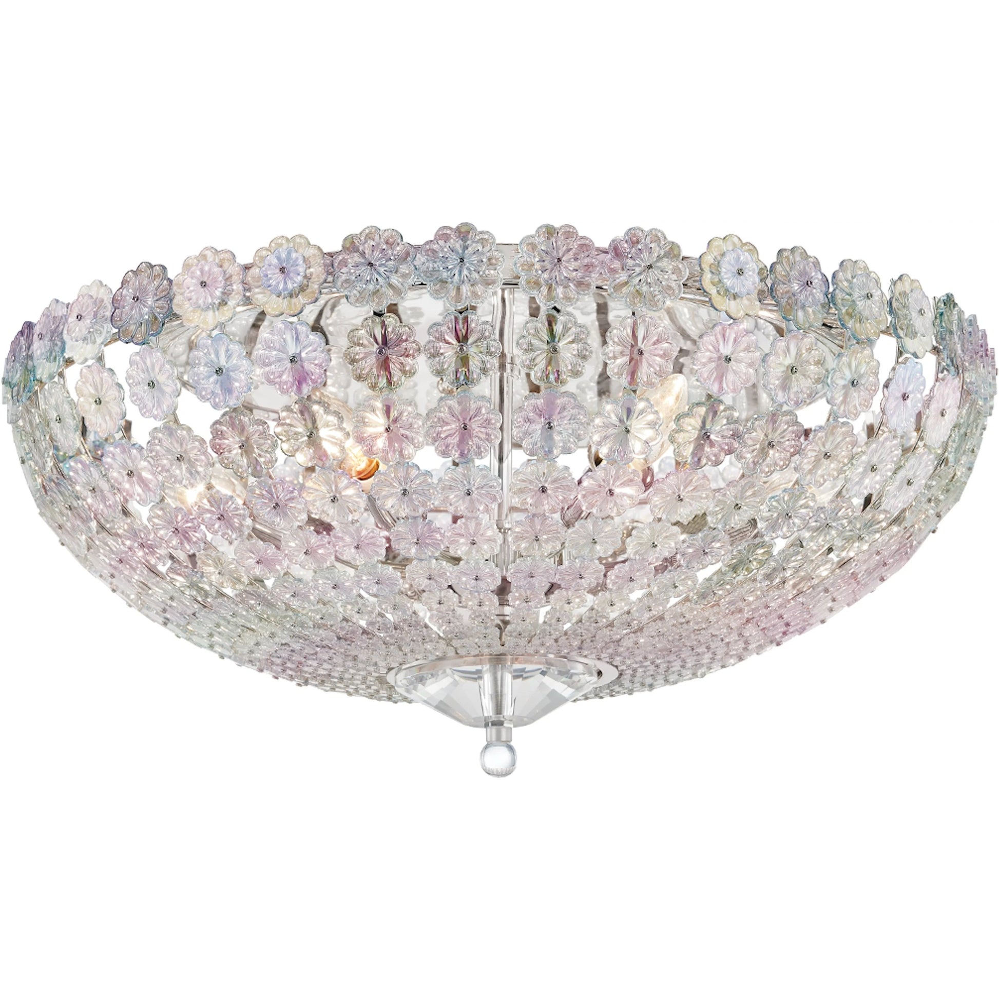 Floral Park Flush Mount by Hudson Valley. Made from brass in a cottage & farmhouse style.