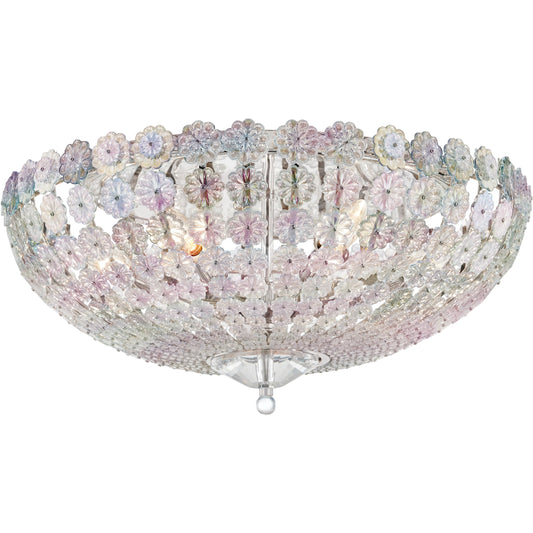 Floral Park Flush Mount by Hudson Valley. Made from brass in a cottage & farmhouse style.