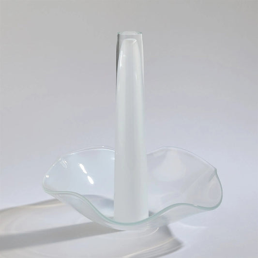 Andromeda Vase by Global Views in white. Made from unique in a modern style.