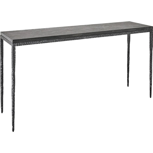 Forrester Console by Global Views in black and marble. Made from unique in a unique style.