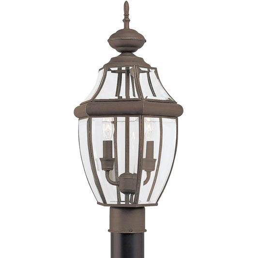 Lancaster Two Light Outdoor Post Lantern by Visual Comfort & Co.. Made from brass in a unique style.