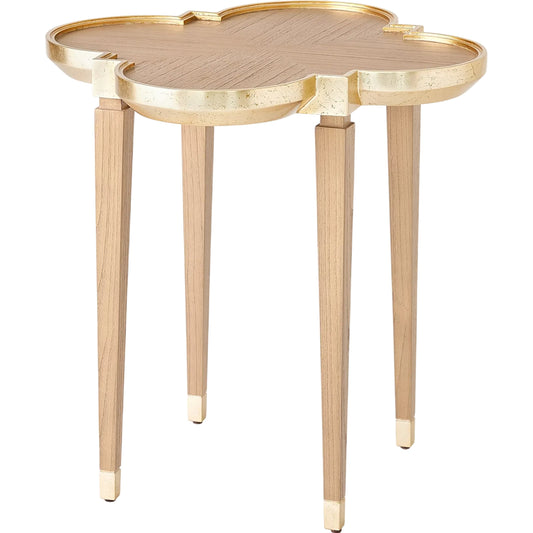 Quatrefoil Side Table by Global Views in sungkai. Made from sungkai, solid wood, mdf, hmr in a unique style.