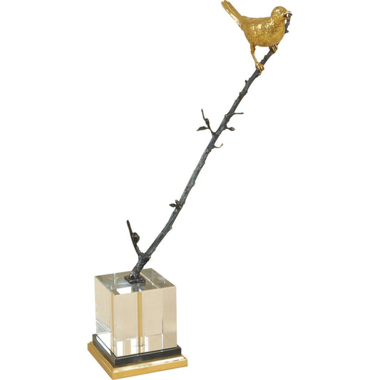 Bird Branch Sculpture by Maitland-Smith. Made from unique in a modern style.