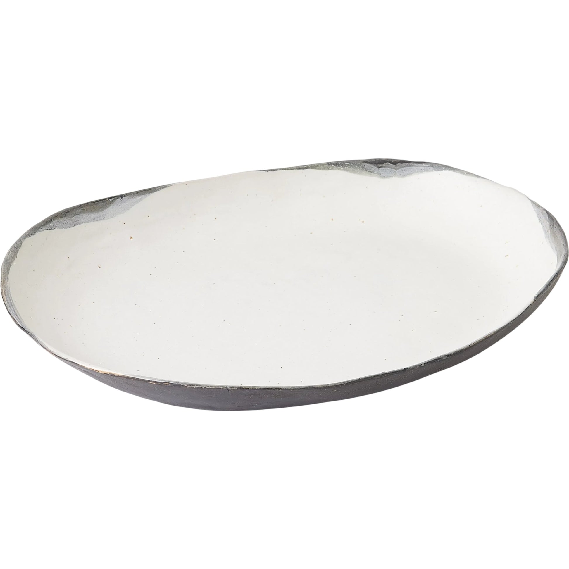 Rumble Platter by Global Views in natural. Made from ceramic in a modern style.
