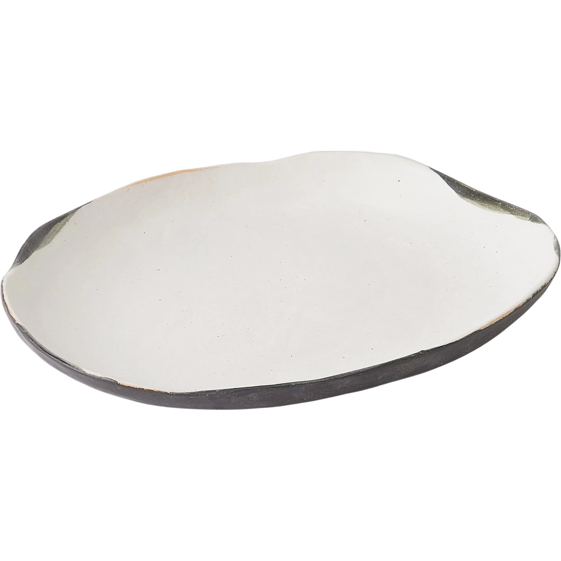 Rumble Platter by Global Views in natural. Made from ceramic in a modern style.