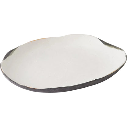 Rumble Platter by Global Views in natural. Made from ceramic in a modern style.