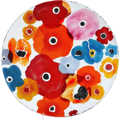 Fused Floral Boat Bowl by Global Views in clear. Made from unique in a eclectic & global style.