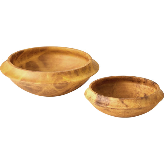 Cove Edge Alabaster Bowl by Global Views in alabaster and agate. Made from unique in a unique style.