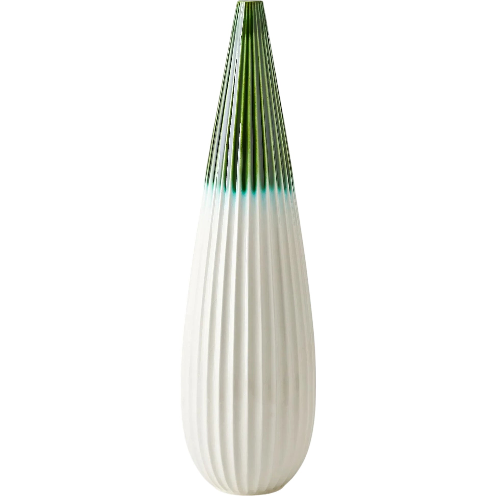 Furrow Taper Vase by Global Views. Made from ceramic in a modern style.
