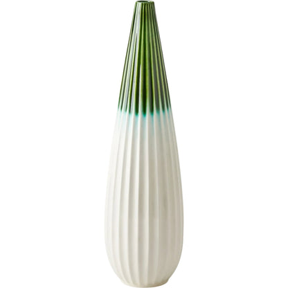 Furrow Taper Vase by Global Views. Made from ceramic in a modern style.