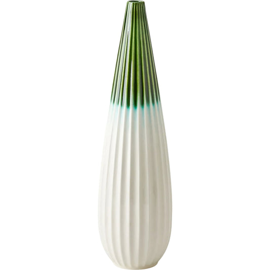 Furrow Taper Vase by Global Views. Made from ceramic in a modern style.