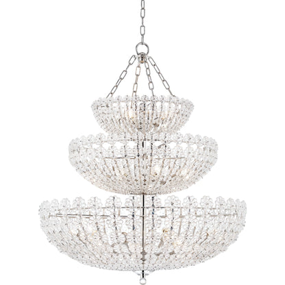 Floral Park Chandelier by Hudson Valley in aged brass. Made from brass in a cottage & farmhouse style.