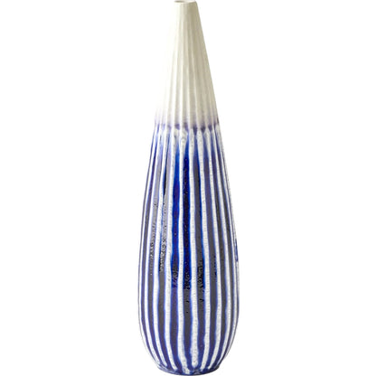 Furrow Taper Vase by Global Views. Made from ceramic in a modern style.