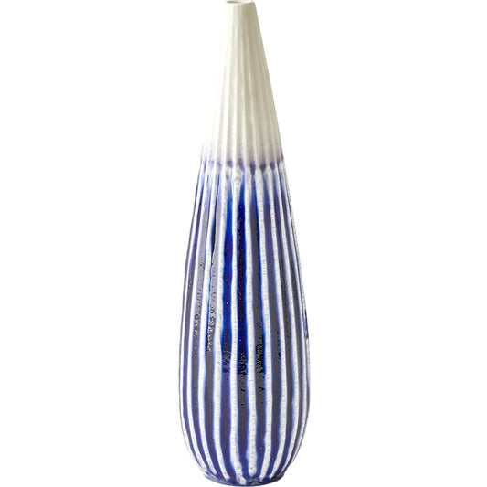 Furrow Taper Vase by Global Views. Made from ceramic in a modern style.