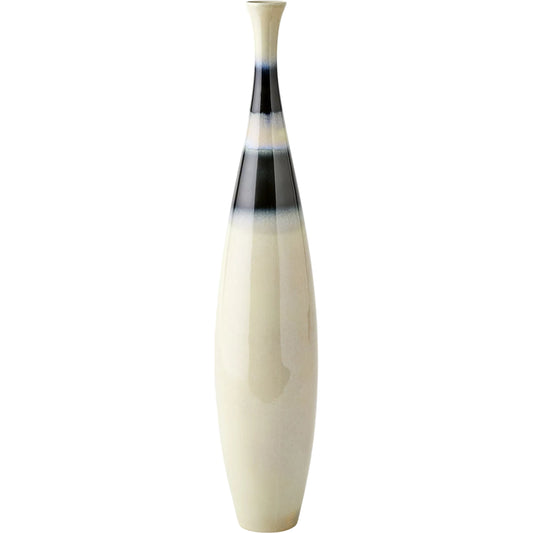 Banded Bottle by Global Views in cobalt. Made from unique in a modern style.