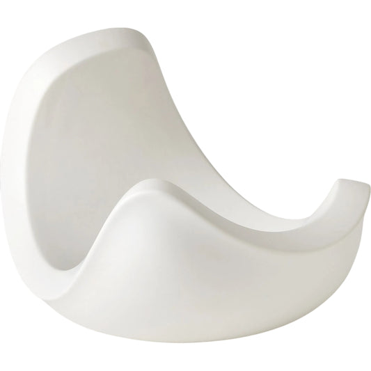 Curl Bowl by Global Views in matte white. Made from ceramic in a modern style.