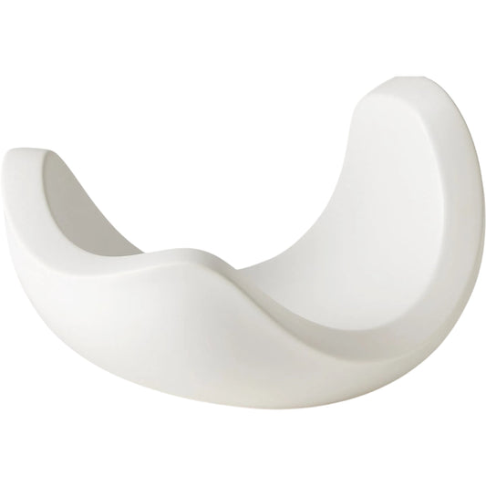 Curl Bowl by Global Views in matte white. Made from ceramic in a modern style.