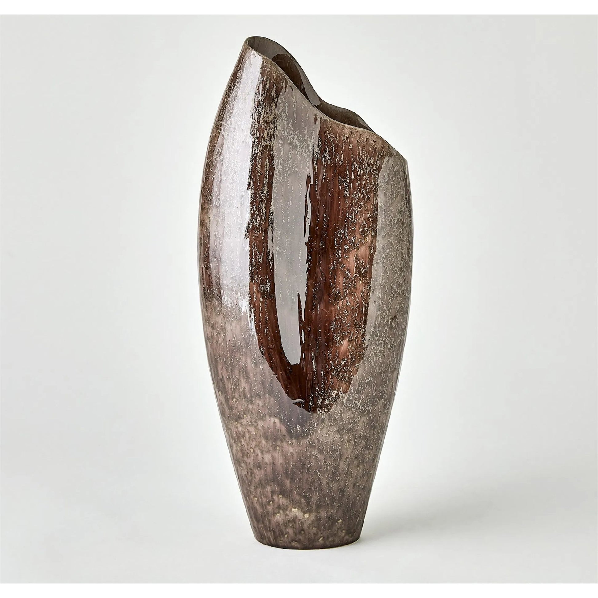 Horn Amethyst Vase by Global Views in amethyst. Made from unique in a modern style.