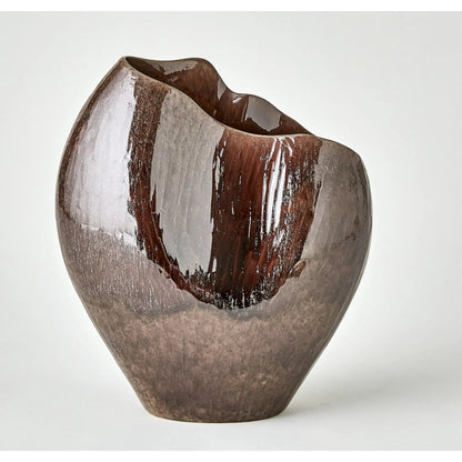Horn Amethyst Vase by Global Views in amethyst. Made from unique in a modern style.