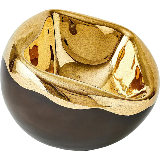 Squished Bowl by Global Views. Made from ceramic in a eclectic & global style.