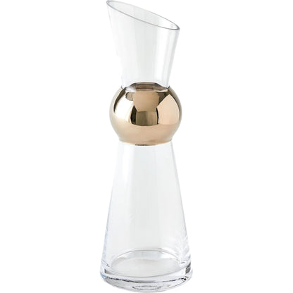 Metallic Orb Carafe by Global Views. Made from art glass in a eclectic & global style.