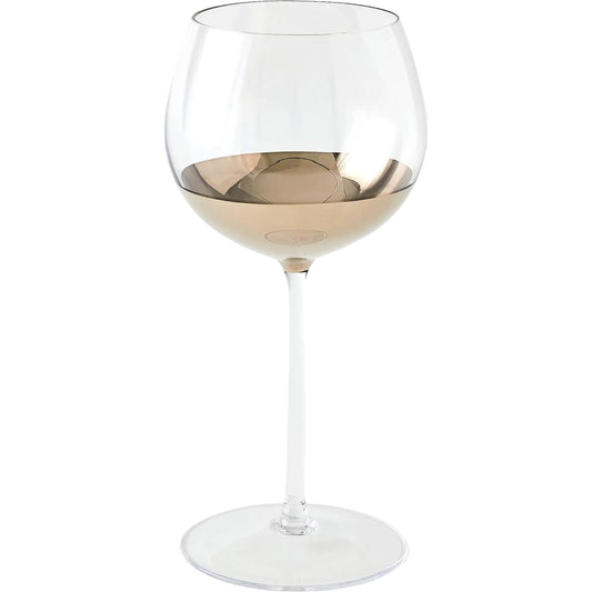 Metallic Orb Wine Glass by Global Views. Made from art glass in a unique style.