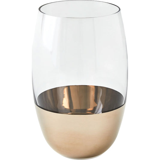 Metallic Orb Highball Glass by Global Views. Made from art glass in a unique style.