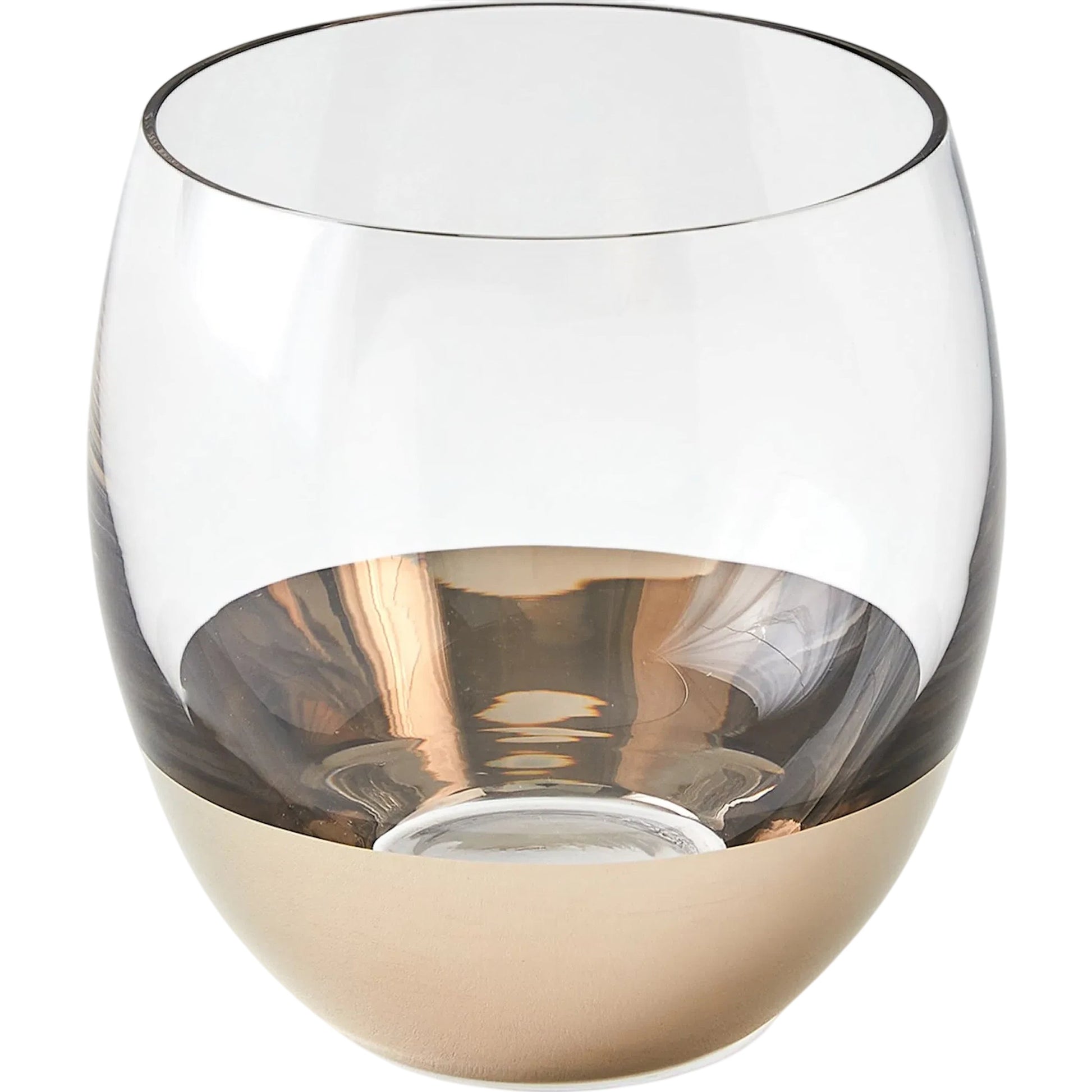 Metallic Orb DOF Glass by Global Views. Made from art glass in a eclectic & global style.