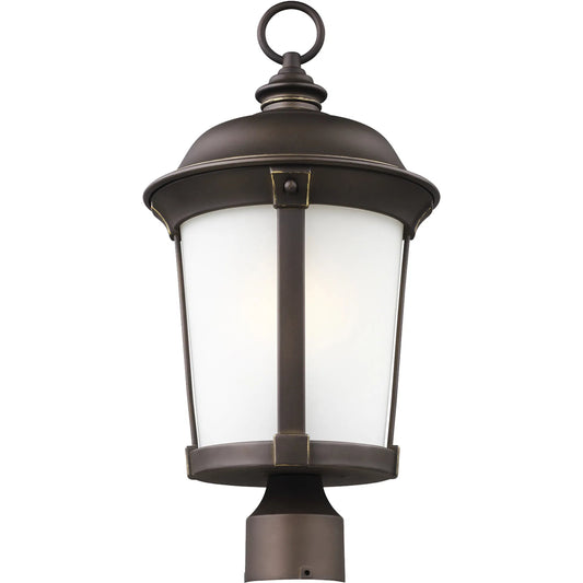 Calder One Light Outdoor Post Lantern by Visual Comfort & Co. in antique bronze. Made from stonestrong in a unique style.
