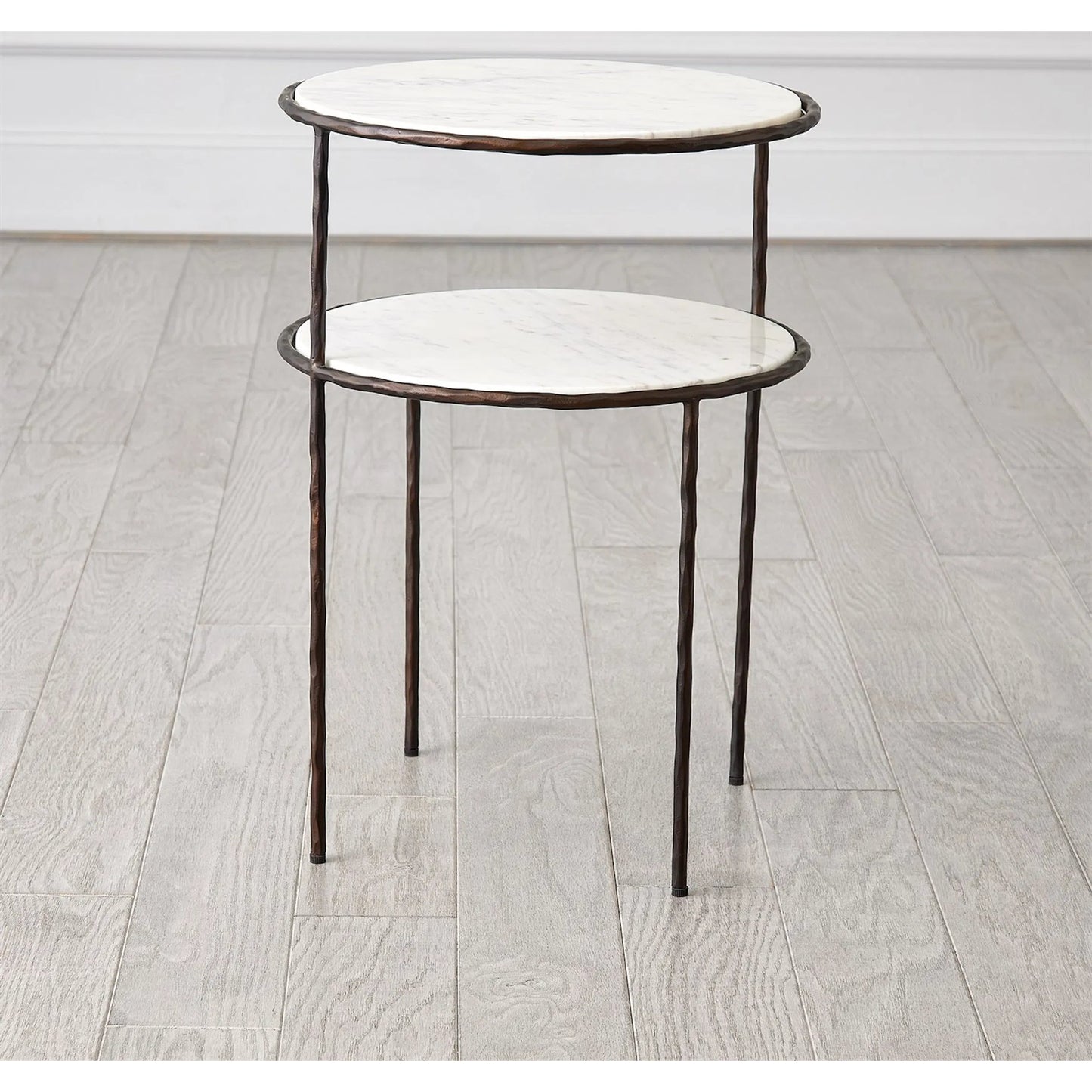 003 SI-2324276 | Additional Silo | Registrar Tiered Table by Global Views. Made from iron, grey baloon marble in a unique style.