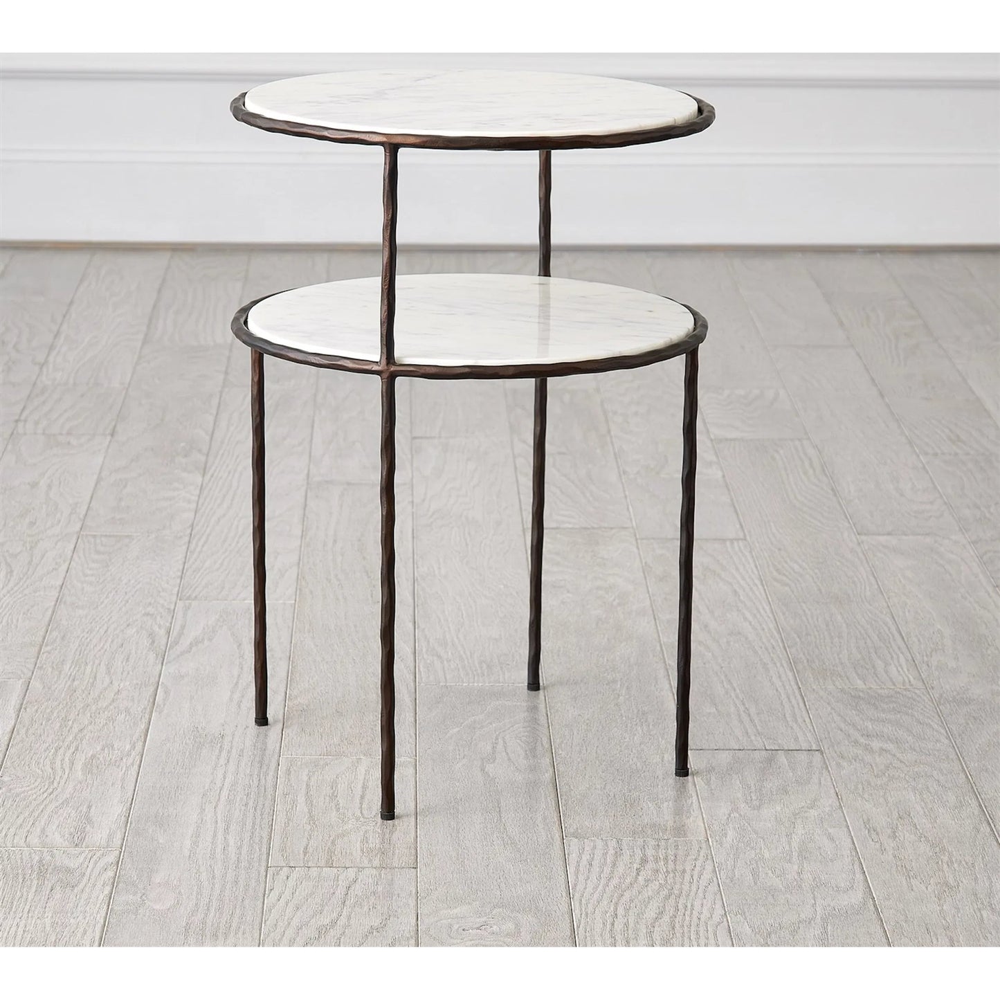 004 SI-2324276 | Additional Silo | Registrar Tiered Table by Global Views. Made from iron, grey baloon marble in a unique style.