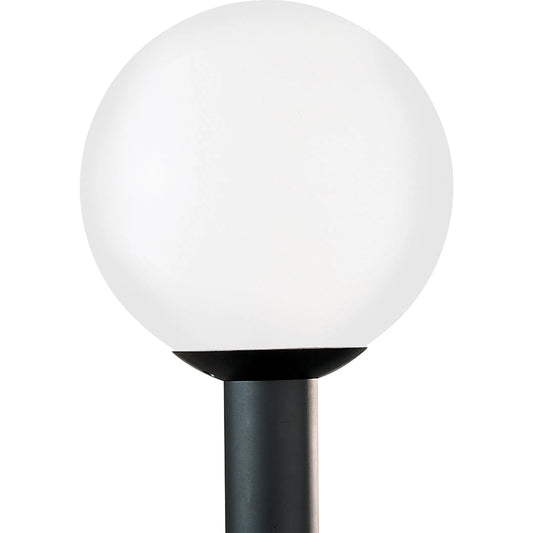 One Light Outdoor Post Lantern by Visual Comfort & Co. in white plastic. Made from polycarbonate in a unique style.