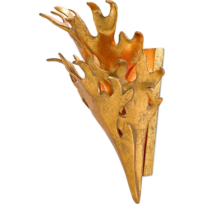 Formby Wall Sconce by Currey and Company in gold leaf. Made from cast aluminum in a eclectic & global style.
