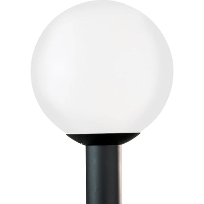 One Light Outdoor Post Lantern by Visual Comfort & Co. in white plastic. Made from polycarbonate in a unique style.